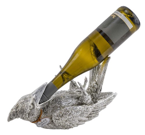 Flaschenhalter specht silber - flaschenhalter,